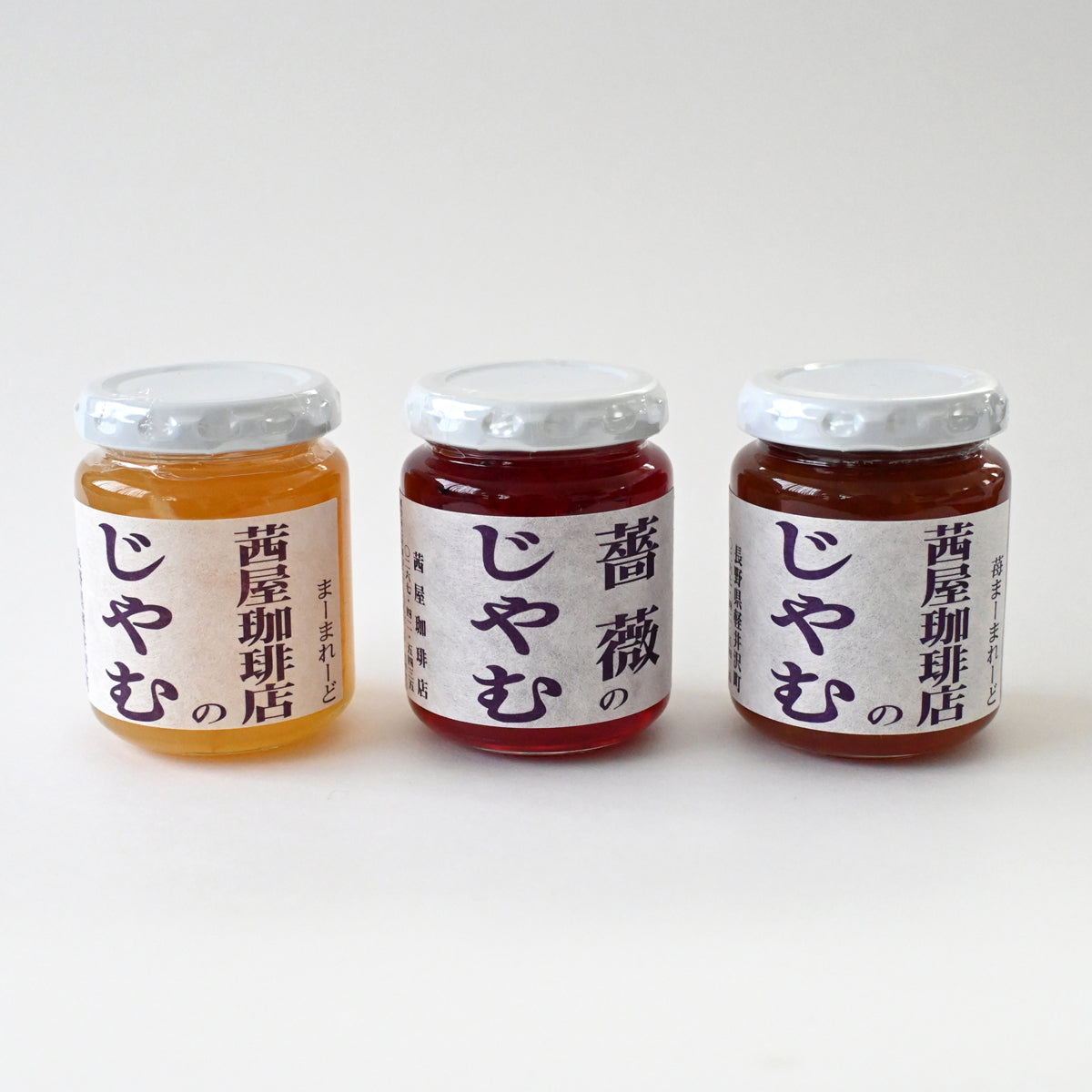 Jam Set of 3 — Strawberry & Citrus Fruits, Rose Petal, Japanese Citrus Fruits